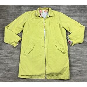 Crazy Horse Liz Claiborne Jacket Womens XL Yellow Floral Reversible Canvas